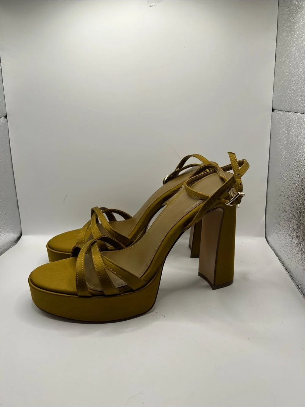 Steve Madden olive Platform Block Heel Sandals